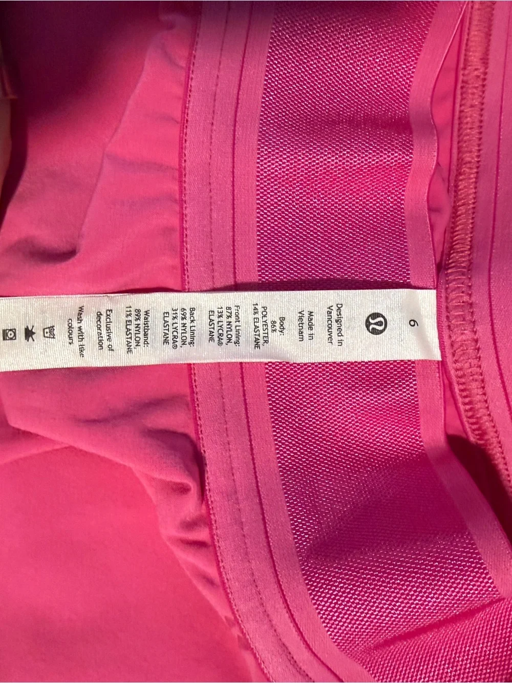 lululemon athletica Hot Pink Skater Active Skirt